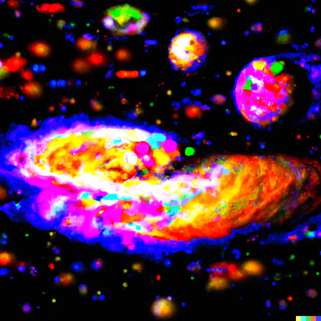 AI generated image of the universe